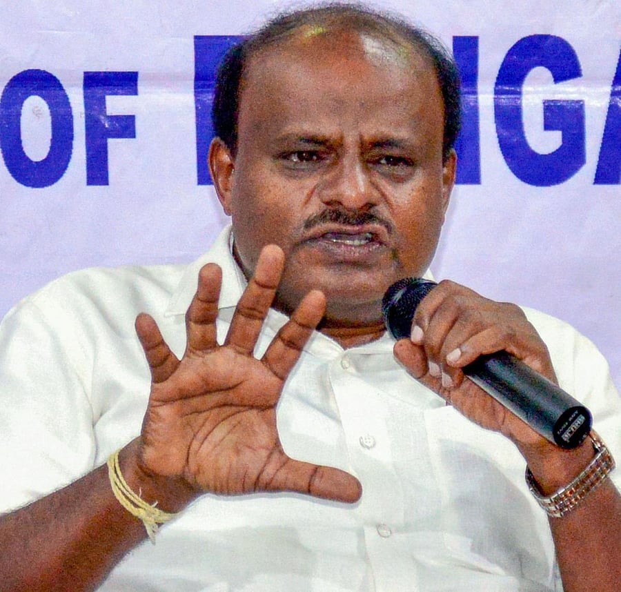 Kumaraswamy said there was a meeting in the mutt of Shivacharya Swamigalu that included some prominent seers, Chief Minister's son, which shows how "misuse" of power and cast politics was being played out, to exert pressure. PTI