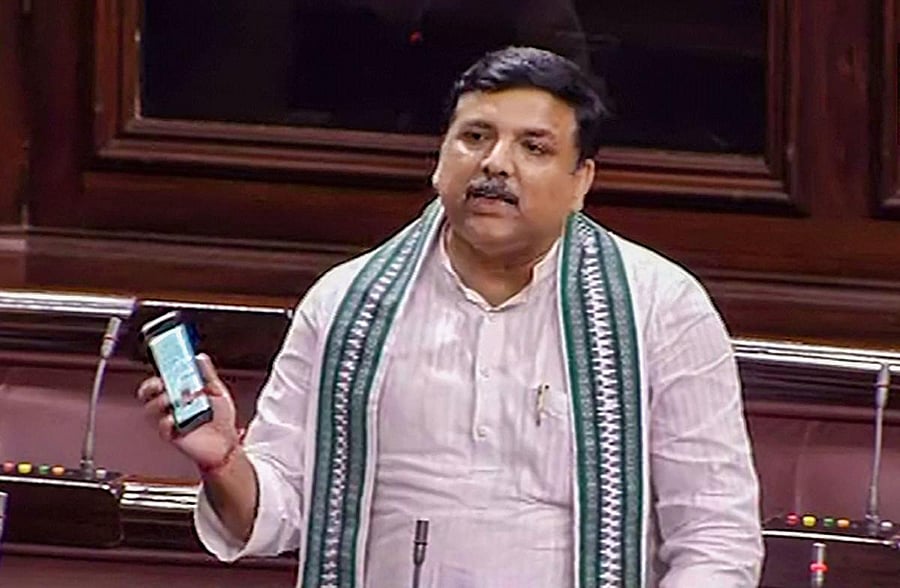 AAP MP Sanjay Singh. (PTI Photo)