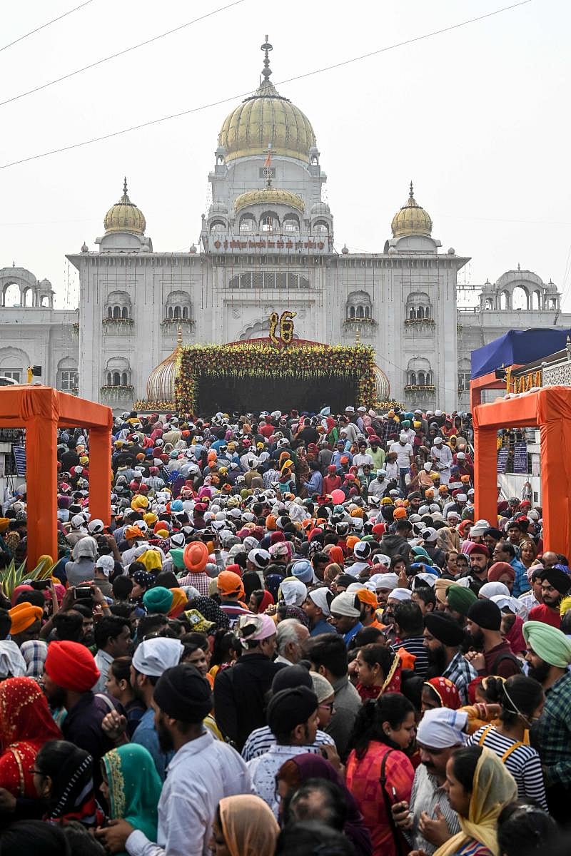 Bangla Sahib Gurudwara in New Delhi. (AFP Photo)