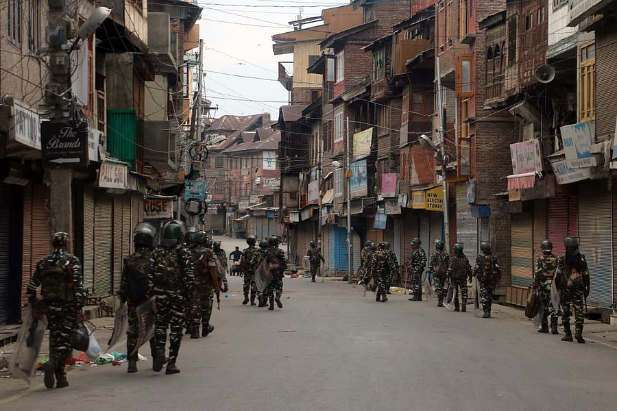 The whole of Jammu and Kashmir went into a security lock-down with communication networks snapped affecting normal life, hours before the government announced the move.