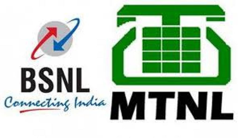 <div class="paragraphs"><p>The Logo of BSNL and MTNL. </p></div>