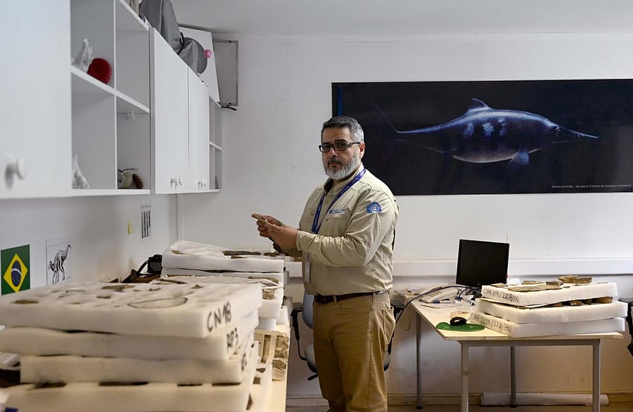 Chilean Marcelo Leppe, director of the Chilean Antarctic Institute. Photo by AFP