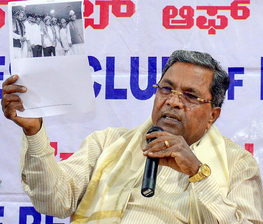Congress Legislature Party leader Siddaramaiah. PTI file photo