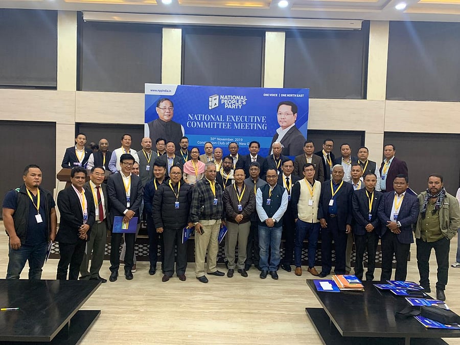 National executive meeting of NPP in New Delhi on Saturday. (DH photo)