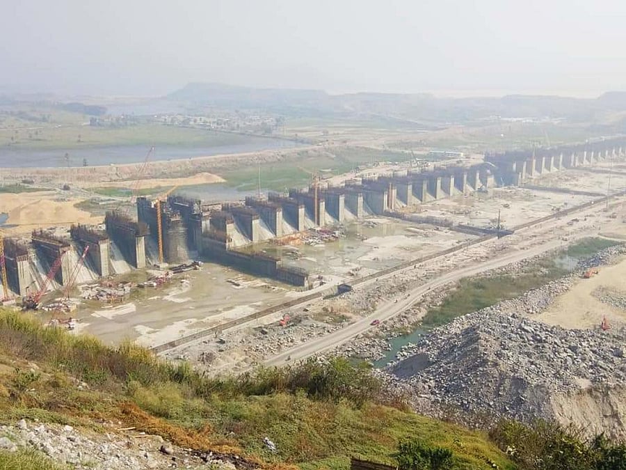 Polavaram irrigation project in Andhra Pradesh. DH Photo