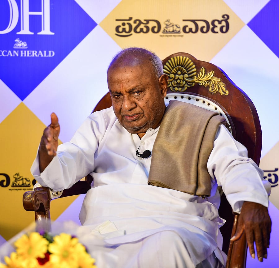 JDS President H D Devegowda. DH File Photo