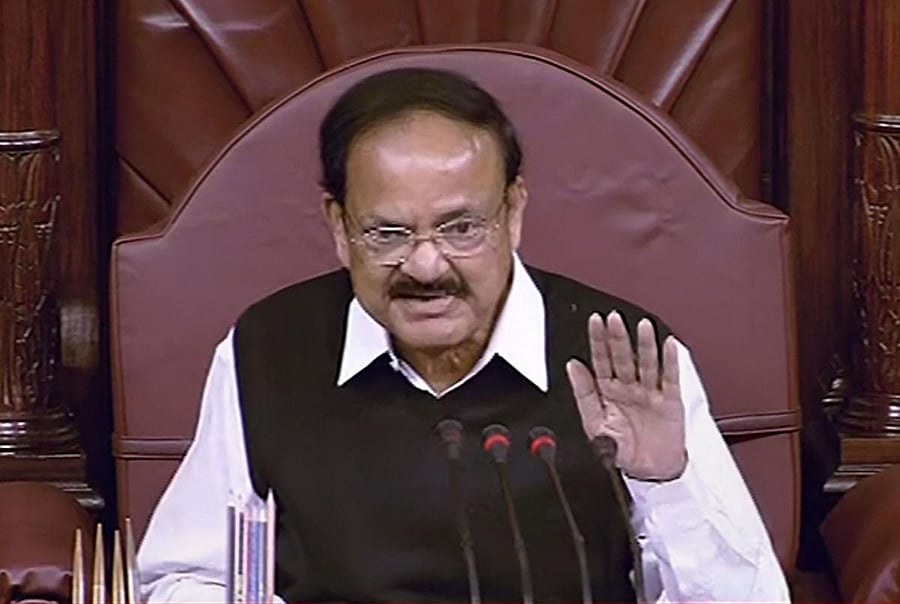Rajya Sabha Chairman M Venkaiah Naidu. PTI photo