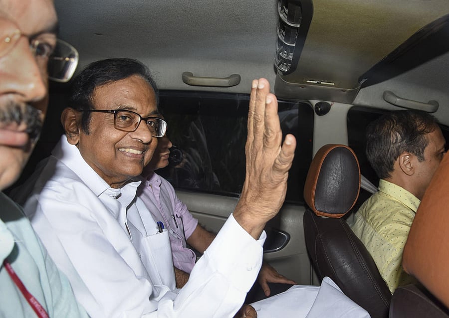 Former finance minister P Chidambaram. Photo by PTI