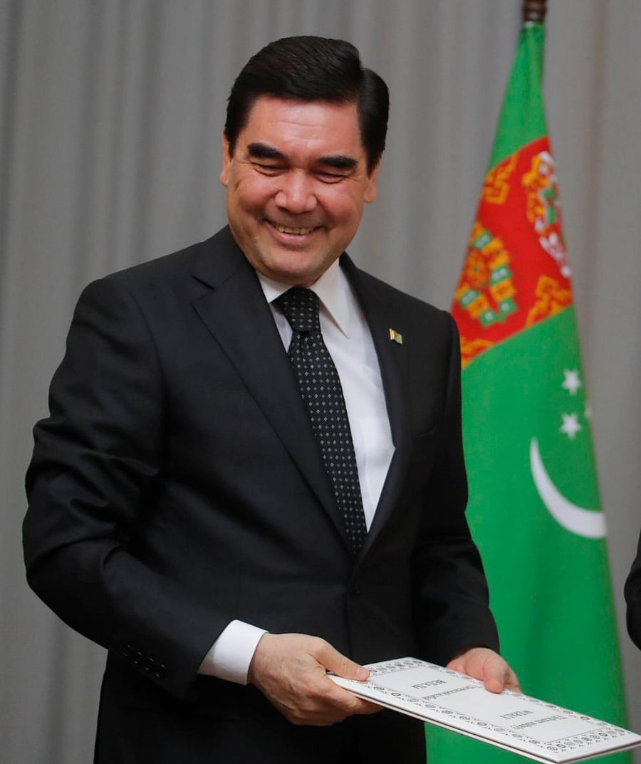 Berdymukhamedov was shown criticising Mulikov and another former top official jailed on corruption charges. Photo/REUTERS