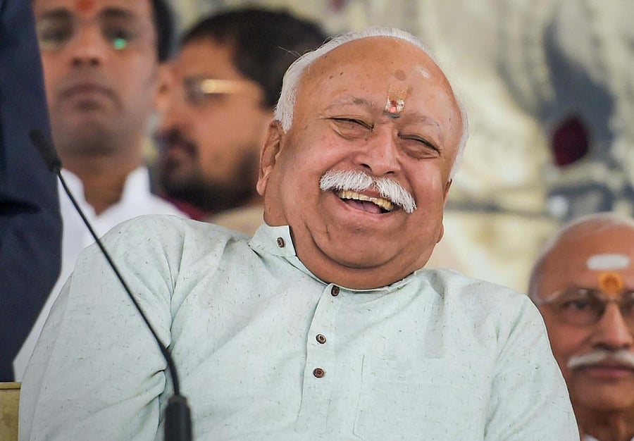 Rashtriya Swaysevak Sangh (RSS) chief Mohan Bhagwat (PTI Photo)