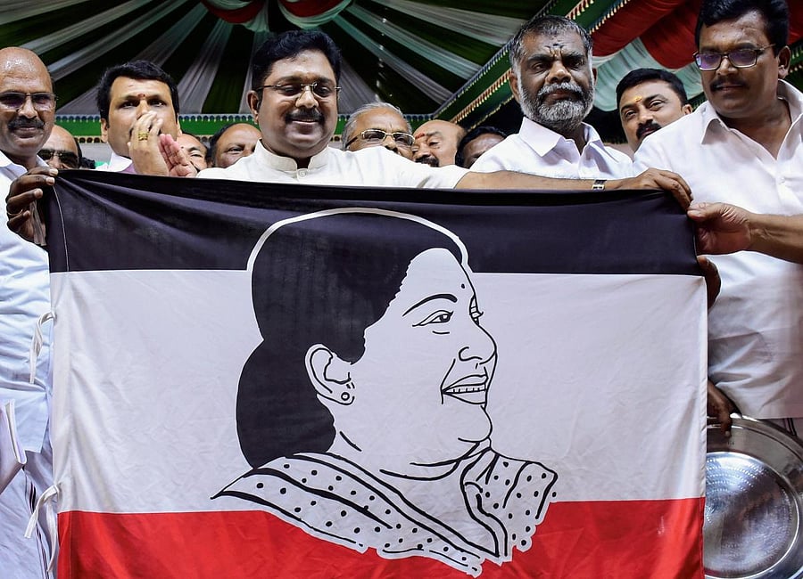 Dhinakaran, whose AMMK bit the dust in the April Lok Sabha and assembly by-elections, had moved the EC seeking registration of the party. Photo/PTI