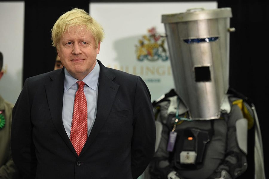 Britain's Prime Minister and Conservative leader Boris Johnson (AFP Photo)
