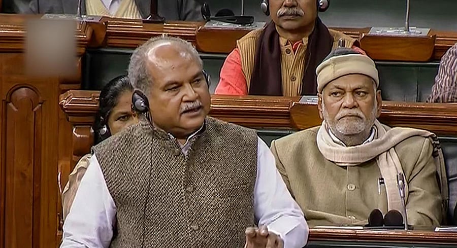 Narendra Singh Tomar in Lok Sabha (PTI Photo)