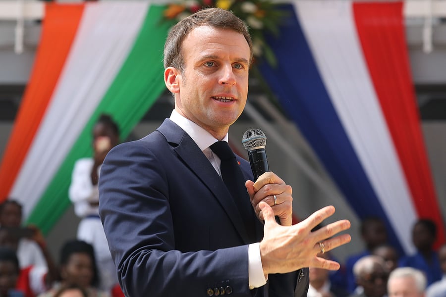French President Emmanuel Macron. (AFP Photo)