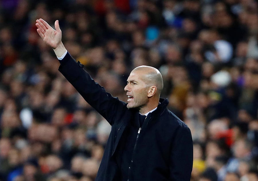  Real Madrid coach Zinedine Zidane. (Reuters file photo)