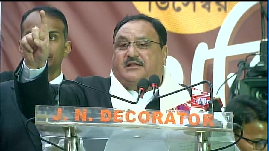 Nadda said the amended law grants citizenship, does not take it away, as claimed by a section of people. ANI/Twitter