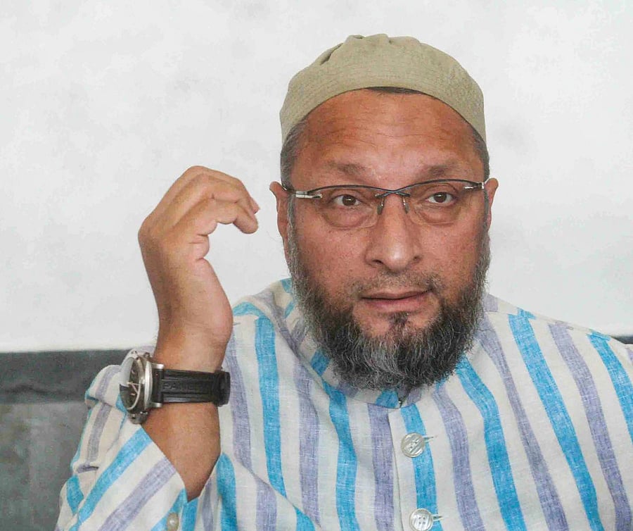 All India Majlis-e-Ittehadul Muslimeen (AIMIM) chief and Hyderabad MP Asaduddin Owaisi. (PTI Photo)