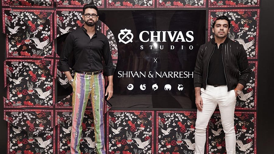 Designers Shivan and Narresh at the Chivas Studio.