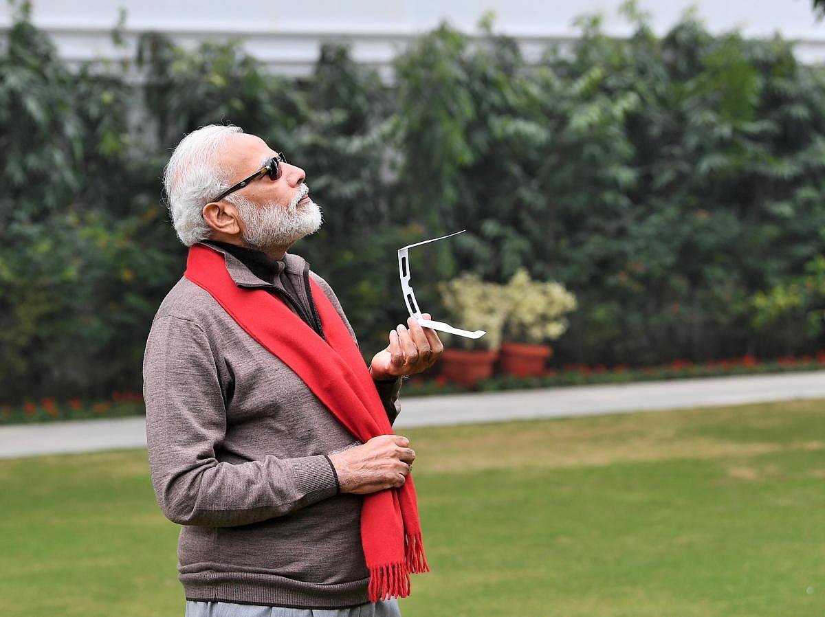 Modi's spectacles eclipse celestial event