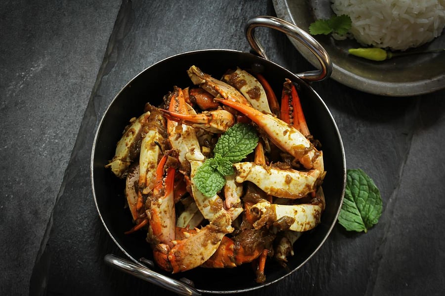 Crab masala