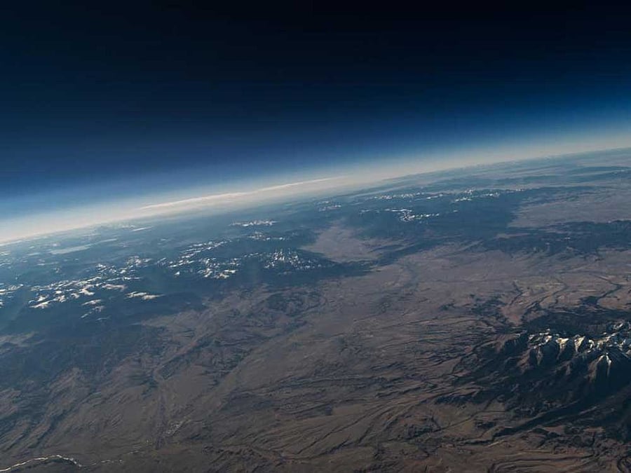 The system will consist of three satellites forming an equilateral triangle around the earth. Representative image