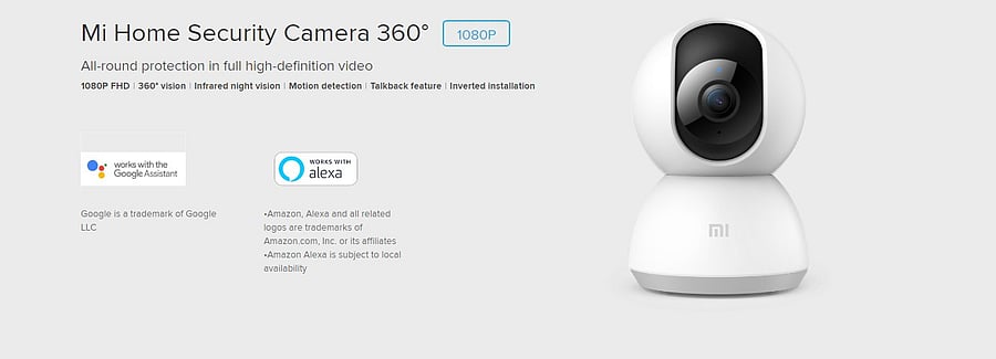 Xiaomi's Mi Home Security Camera 360-degree (Picture Credit: Mi.com)