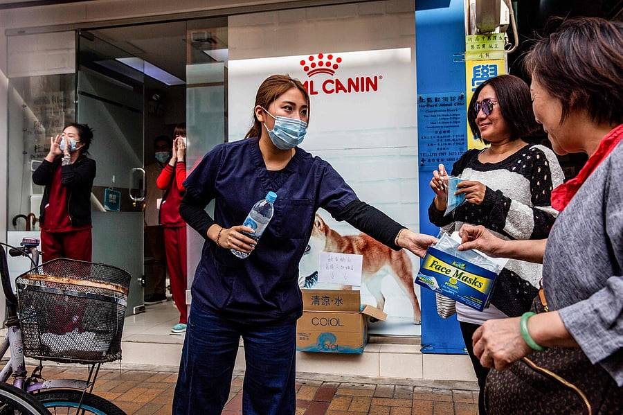 The health commission said that seven of the 59 patients are seriously ill but that none have died. All are being treated in quarantine. (AFP Photo)