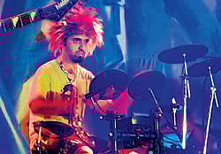 Beat it: A member from Live Banned.