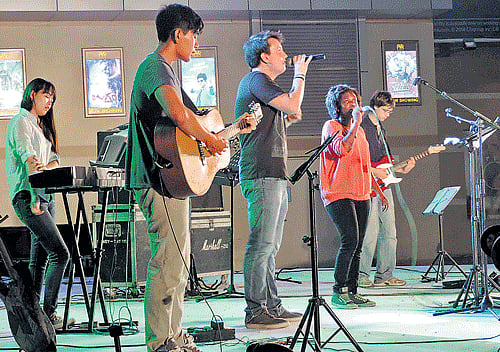 The band offered an interesting repertoire, which included popular rock songs as well as Christian compositions. DH photo