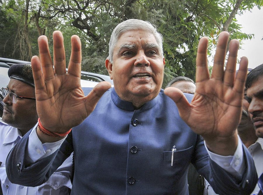 West Bengal Governor Jagdeep Dhankhar. (PTI photo)