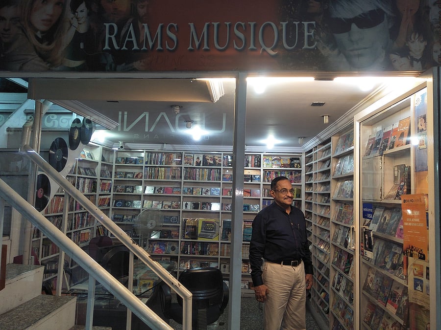 Ramchandran at his Rams Musique store.