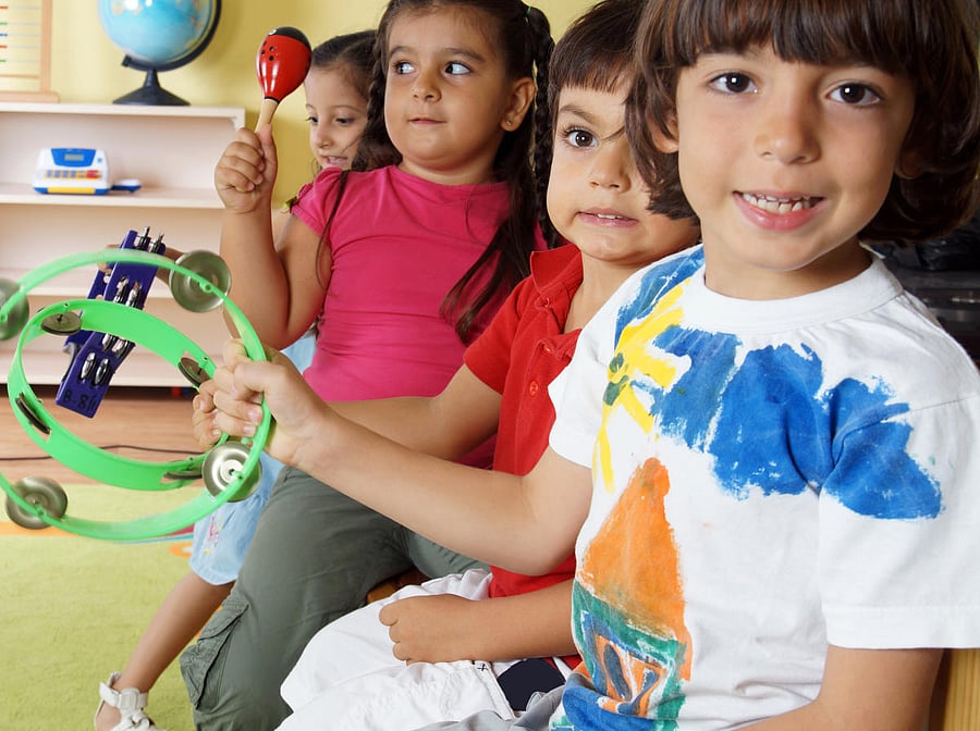 Behaviour Cue Incorporation of music in learning increases the learning abilities of a child.