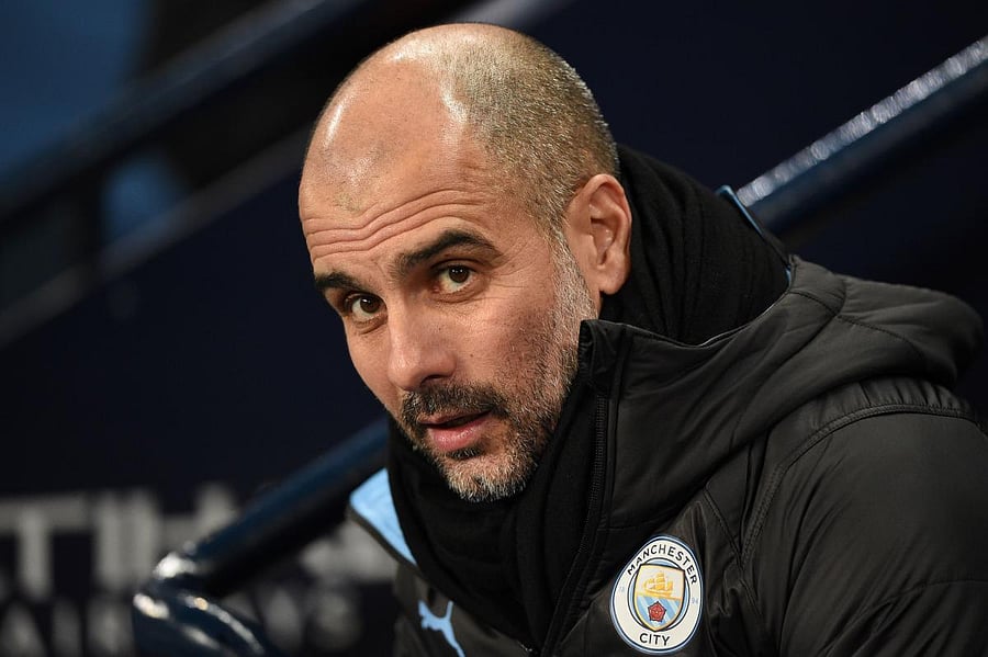 Manchester City manager Pep Guardiola. (AFP Photo)