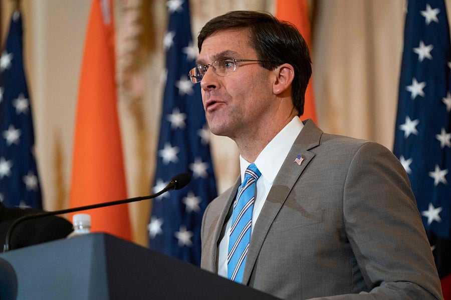 US Defence Secretary Mark Esper (AFP Photo)