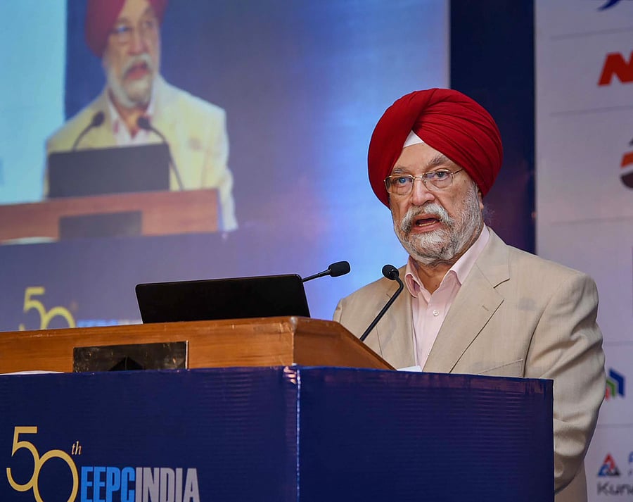Minister of State for Housing & Urban Affairs Hardeep Singh Puri. (PTI Photo)