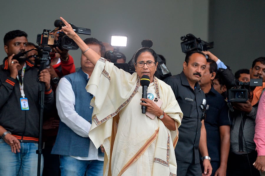 Chief minister of West Bengal state and leader of the Trinamool Congress (TMC) Mamata Banerjee. (AFP Photo)