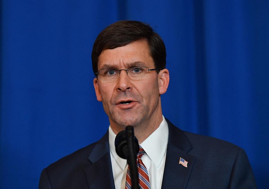 US Defense Secretary Mark Esper. (Credit: AFP)