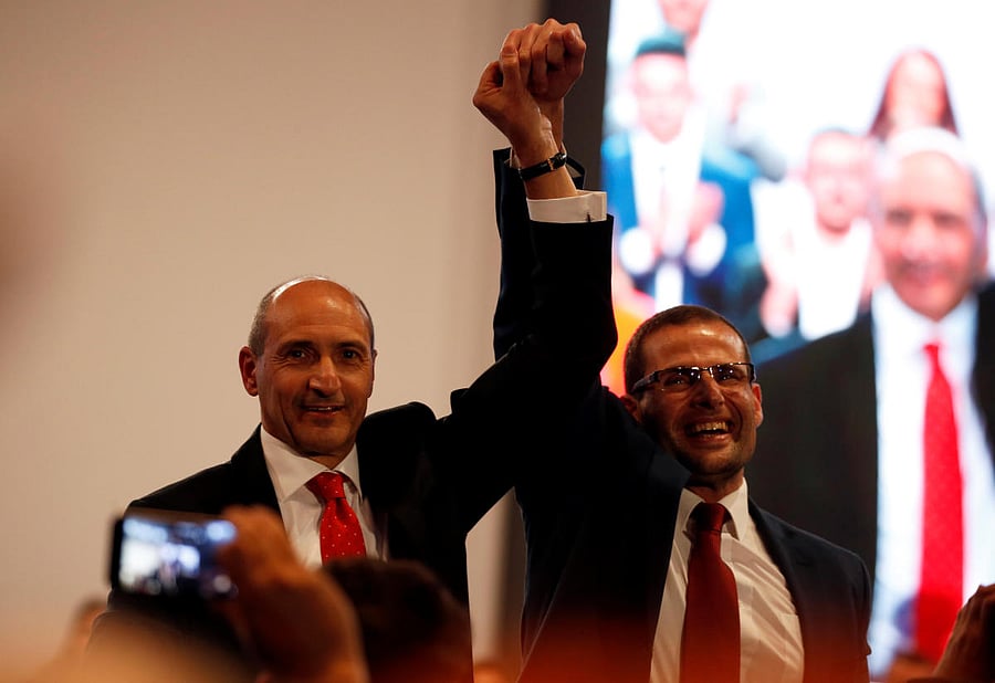 Leadership contenders Robert Abela and Chris Fearne (Reuters Photo)