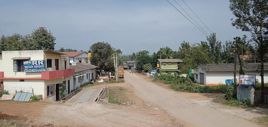 A view of the industrial layout at Kudlur in Kudumangalore Gram Panchayat limits. DH Photo