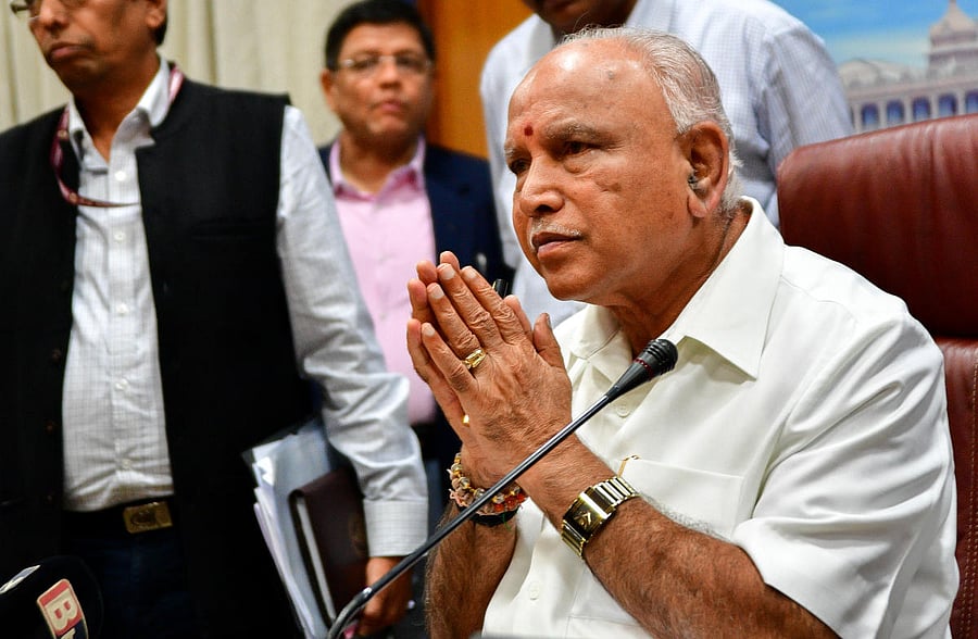 Chief Minister B S Yediyurappa. (DH Photo)