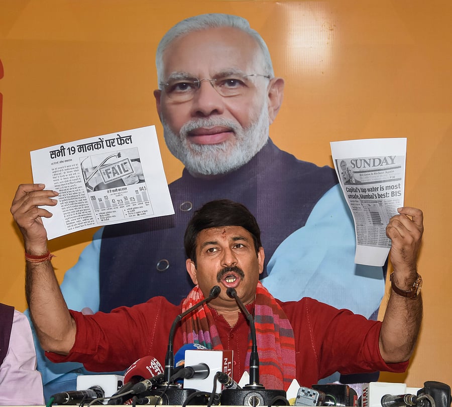Delhi BJP President Manoj Tiwari. (PTI Photo)