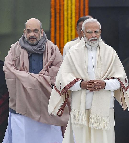 rime Minister Narendra Modi and Home Minister Amit Shah. (PTI photo)