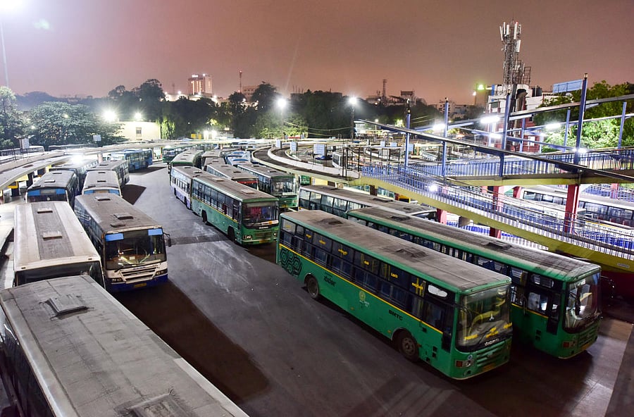 BMTC buses (DH  Photo)