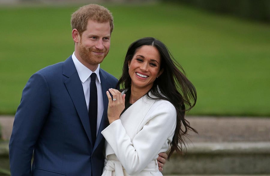 Britain's Prince Harry and his wife Meghan will give up their titles . (AFP Photo)