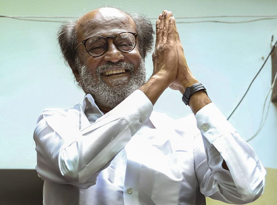 Actor-turned-politician Rajinikanth. (PTI Photo)