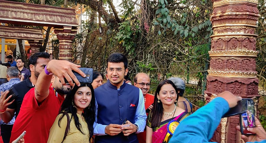 Tejasvi Surya at the event