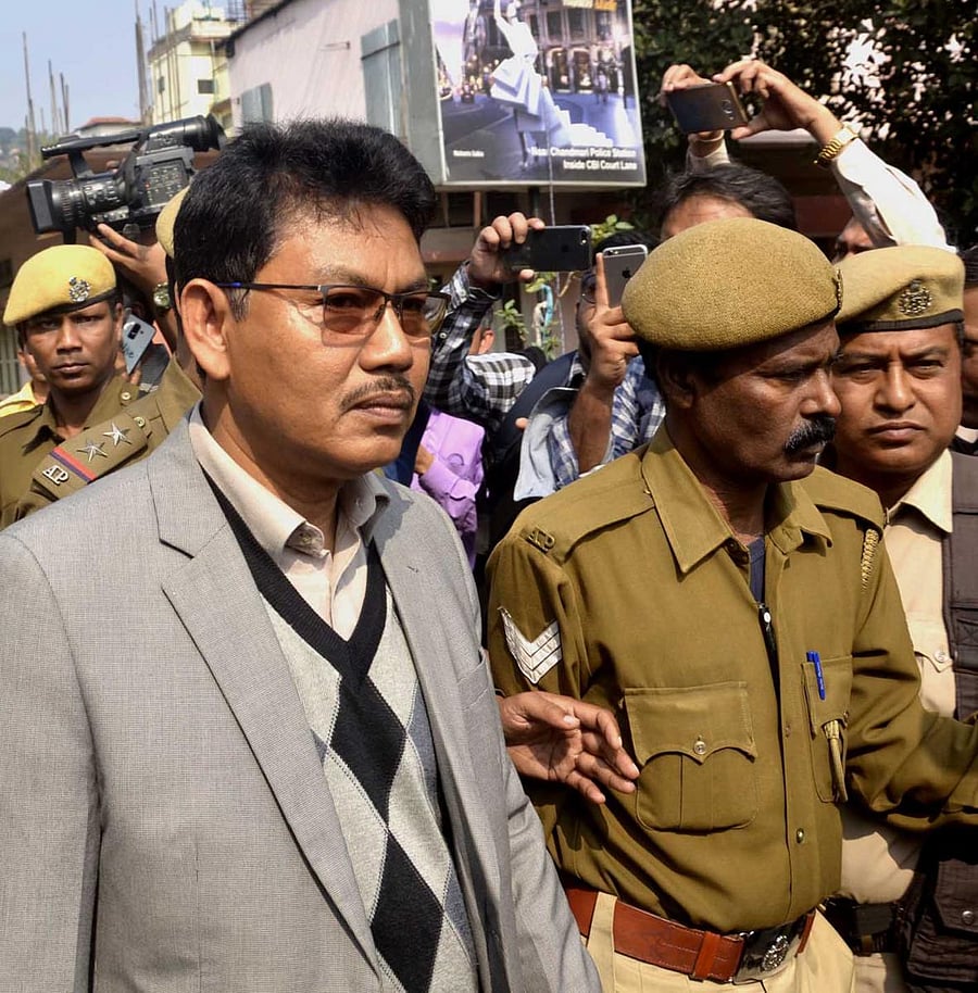 National Democratic Front of Bodoland (NDFB) chief Ranjan Daimary who was convicted in the 2008 Assam serial bomb blasts case. (DH File Photo/MANASH DAS)