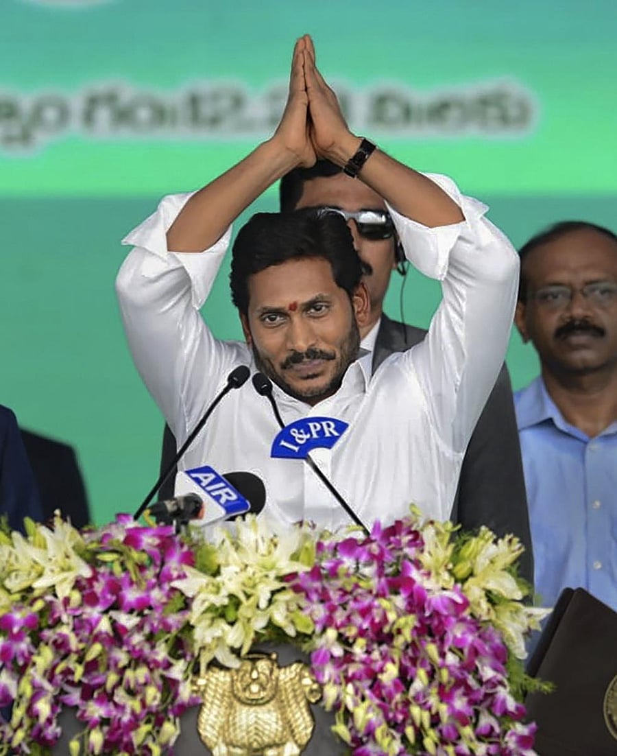  Andhra Pradesh Chief Minister YS Jaganmohan Reddy. (PTI Photo)