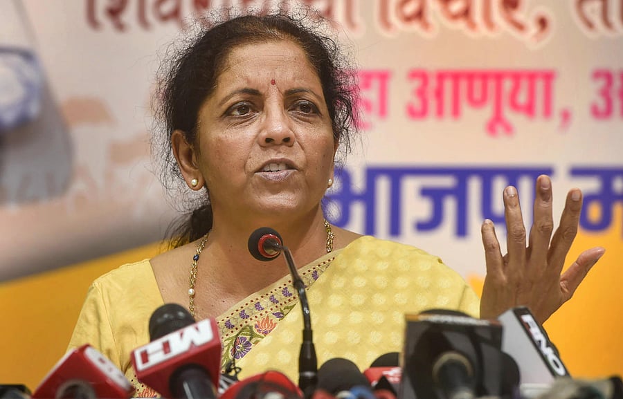 Finance Minister Nirmala Sitharaman (PTI File Photo)