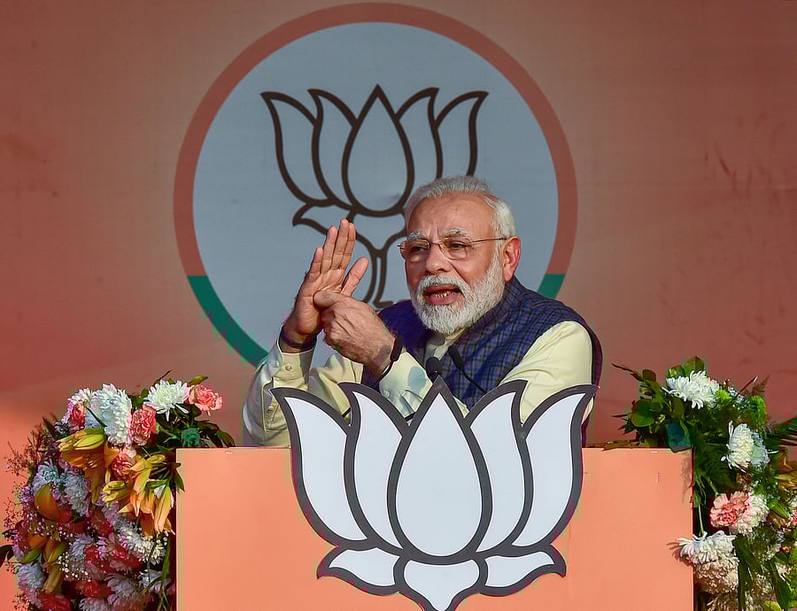 The Prime Minister said that India of the 21st Century does not approve of the politics of hate. (Credit: PTI Photo)